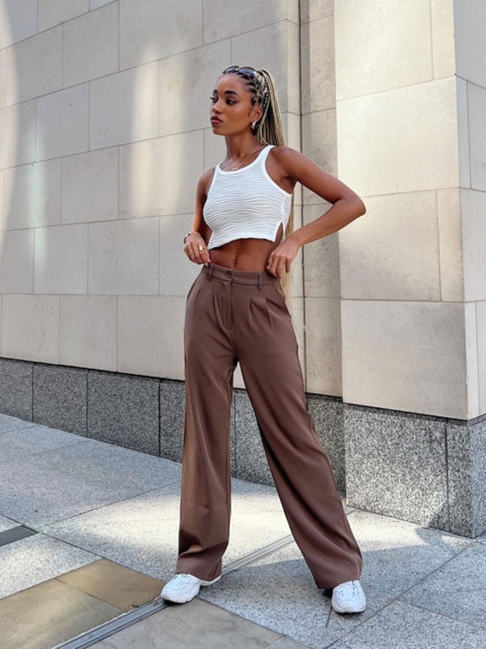 Princess Polly Brown Trousers